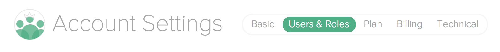 account settings