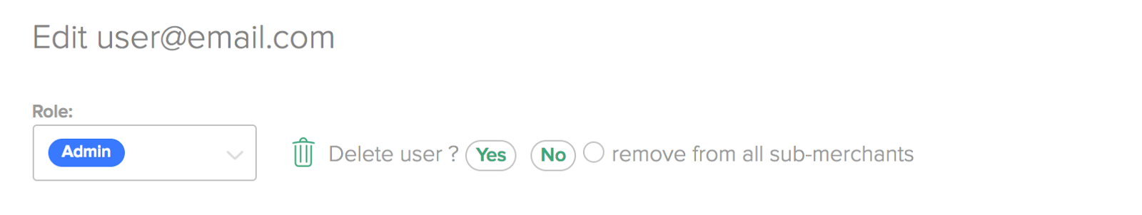 delete a user